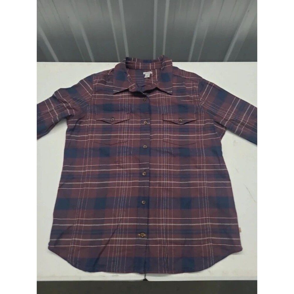 Carhartt Flannel Button Up shirt Women's - Picture 4 of 14